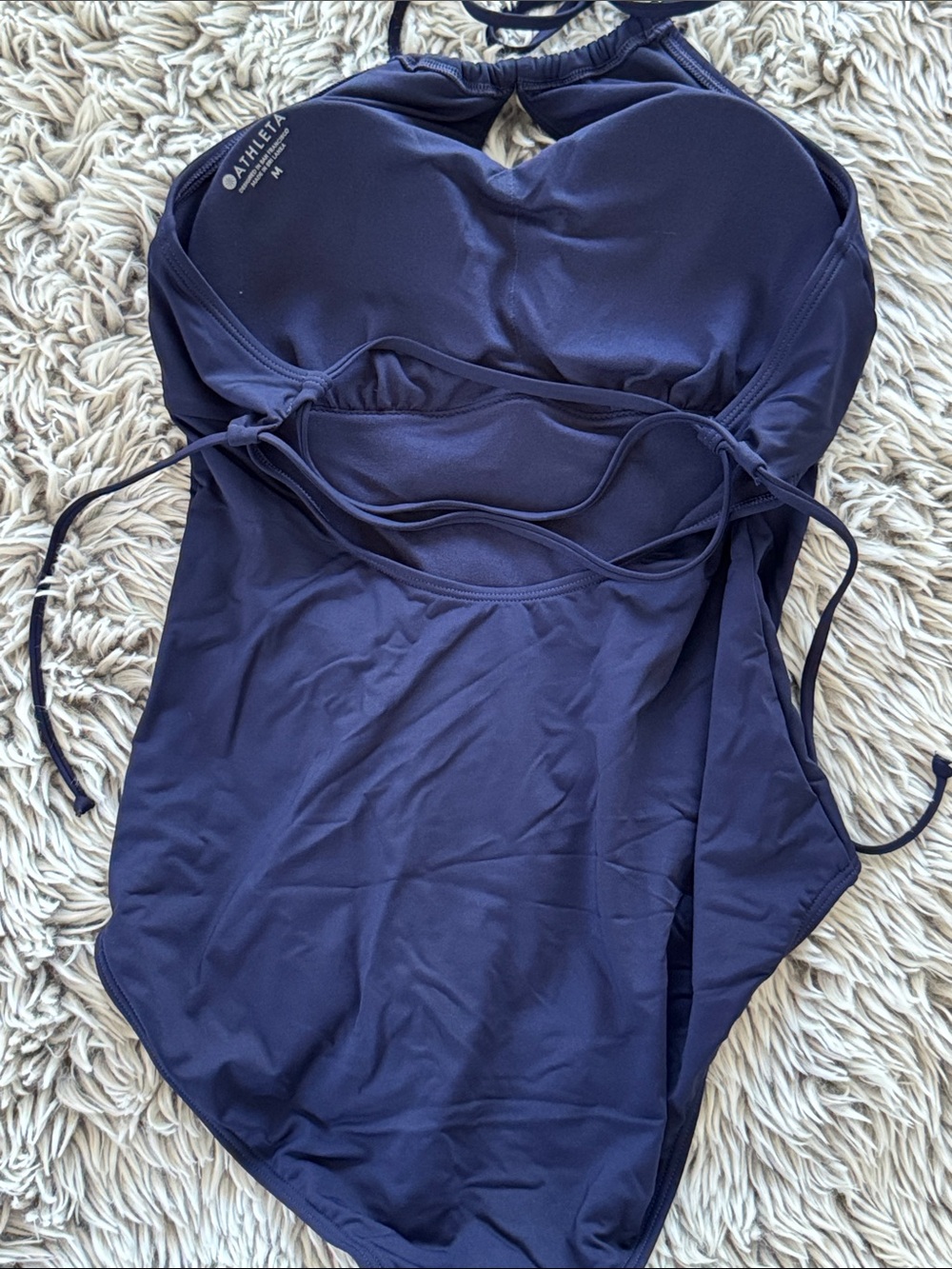 Athleta Deep Navy Halter One-Piece - Picture 5 of 5